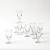 19th century french bistro wine GLASSES Vintage FOUND | MARKED