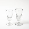 19th century french bistro wine GLASSES Vintage FOUND | MARKED