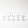 19th century french bistro wine GLASSES Vintage FOUND | MARKED