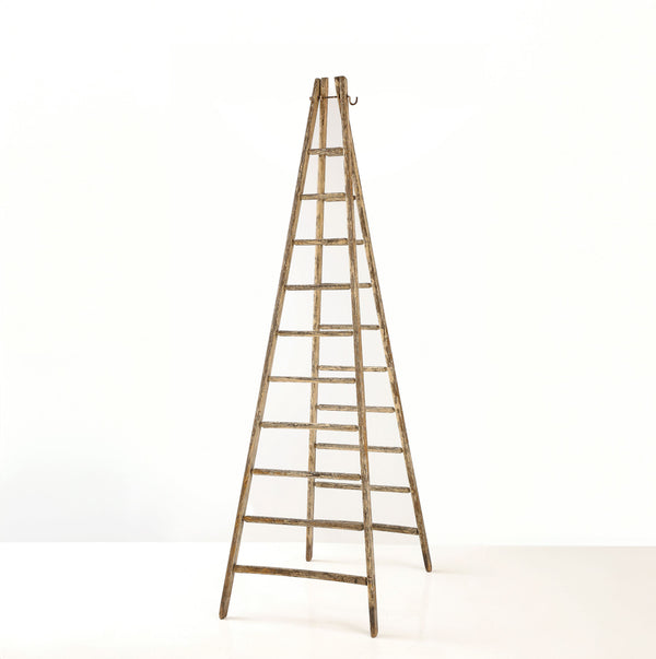 19TH CENTURY FRENCH OAK LADDER Vintage FOUND | MARKED