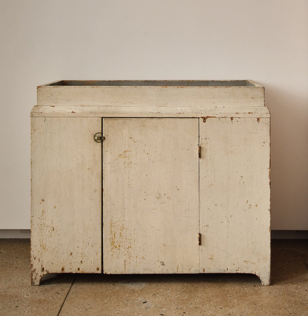 19TH CENTURY PAINTED DRY SINK Vintage FOUND | MARKED