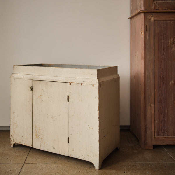 19TH CENTURY PAINTED DRY SINK Vintage FOUND | MARKED