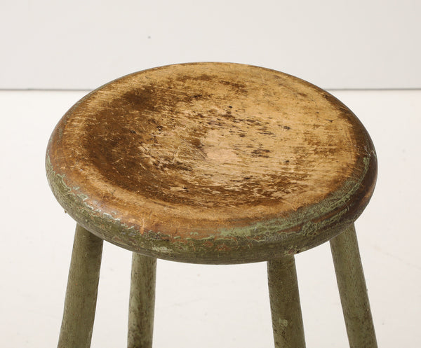 19TH CENTURY PAINTED SHAKER STOOL Vintage FOUND | MARKED