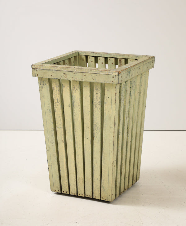 20TH CENTURY PAINTED WOODEN BIN Vintage FOUND | MARKED