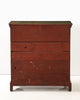 AMERICAN PINE PAINTED CHIPPENDALE CHEST Vintage FOUND | MARKED