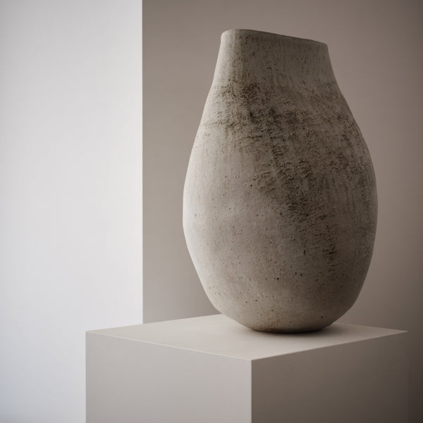 BETTY BLANDINO | TALL STONEWARE VESSEL Vintage FOUND | MARKED