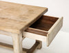BLEACHED OAK FRENCH REFECTORY TABLE Vintage FOUND | MARKED