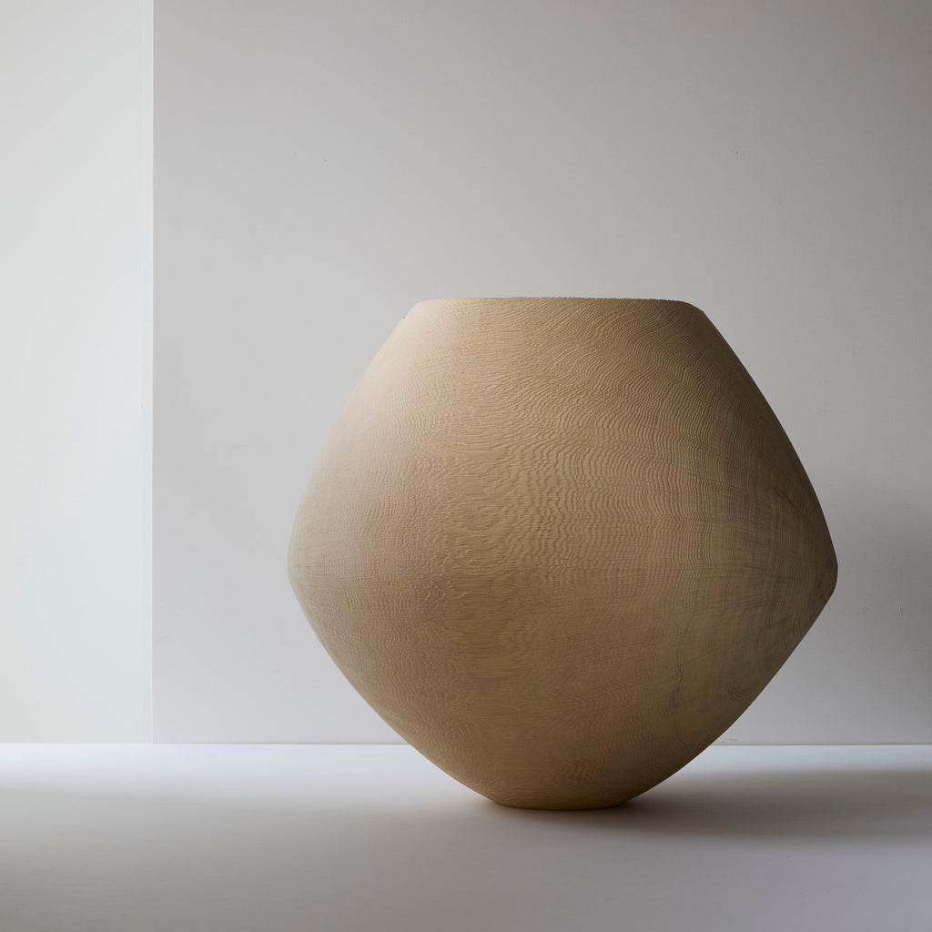FRIEDEMANN BUEHLER | OVERSIZED LIMED ASH VESSEL Vintage FOUND | MARKED