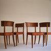 KAJ GOTLOB | SET OF FOUR OAK “KLISMOS” CHAIRS Vintage FOUND | MARKED