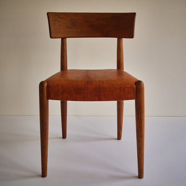KAJ GOTLOB | SET OF FOUR OAK “KLISMOS” CHAIRS Vintage FOUND | MARKED