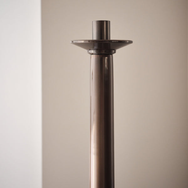 PAIR OF TALL BRASS CANDLESTICKS Vintage FOUND | MARKED