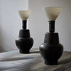 PAIR OF WOODEN TABLE LAMPS | JAMES MONT Lighting FOUND | MARKED