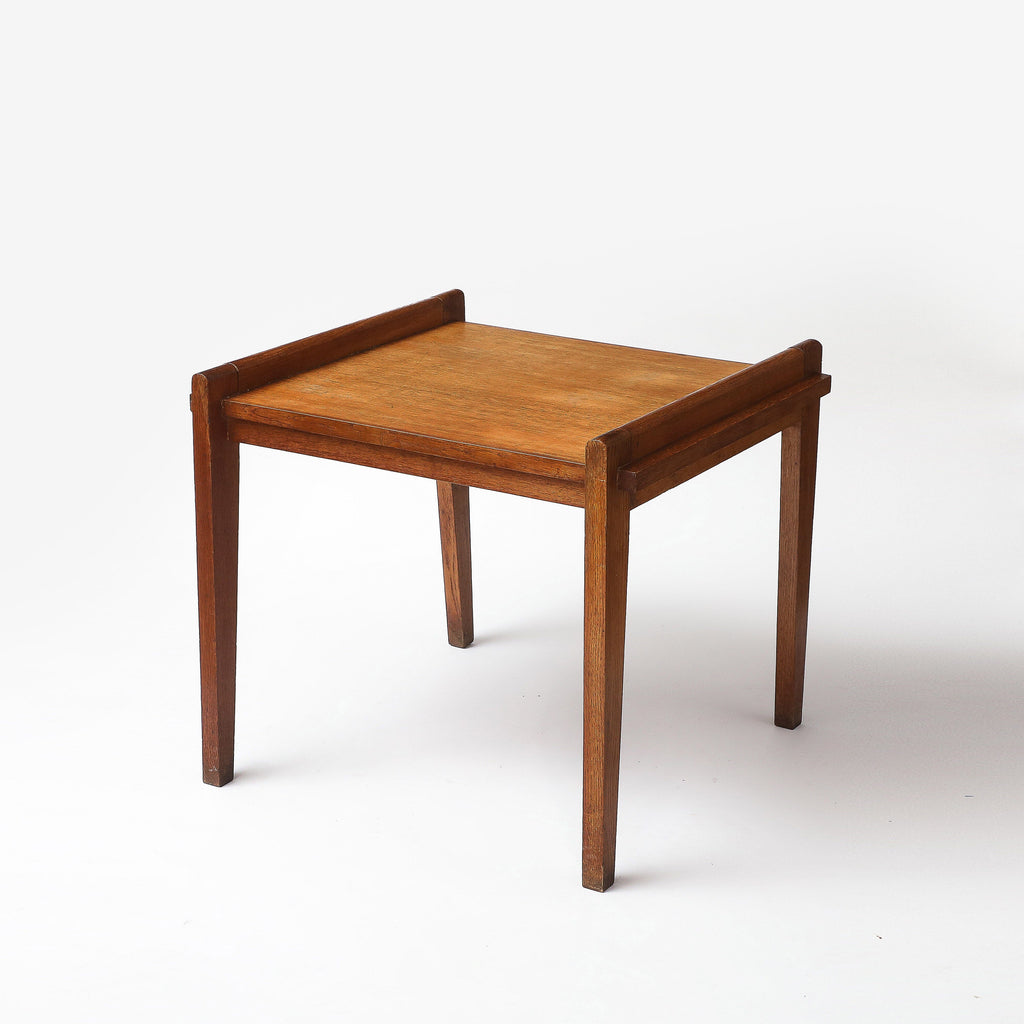 RENÉ GABRIEL | OAK SIDE TABLE Vintage FOUND | MARKED