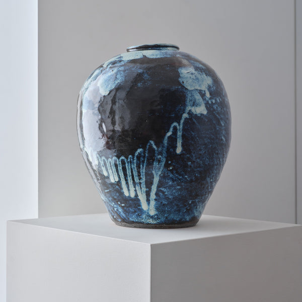 WILLIAM MARSHALL | LARGE STONEWARE VESSEL Vintage FOUND | MARKED