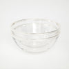 PAIR OF GLASS SERVING BOWLS Vintage FOUND | MARKED