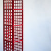 RED LACQUER BOOKCASE Vintage FOUND | MARKED