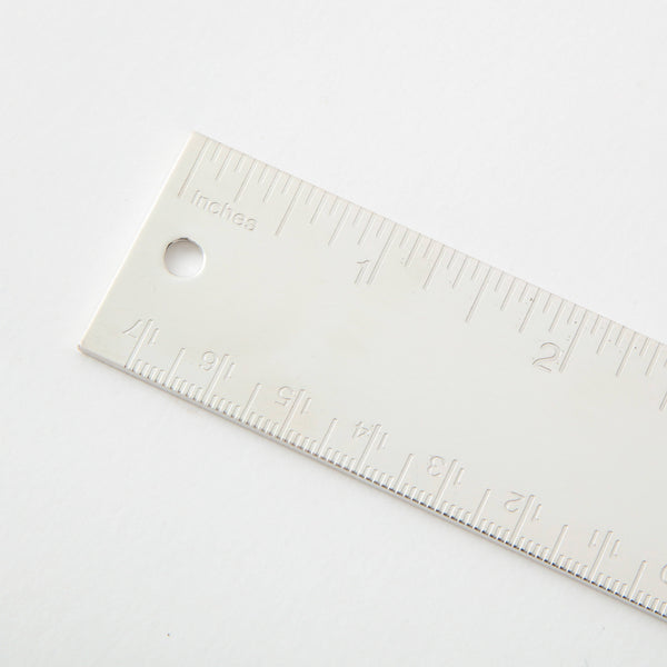SILVER PLATED METRIC RULER Vintage FOUND | MARKED