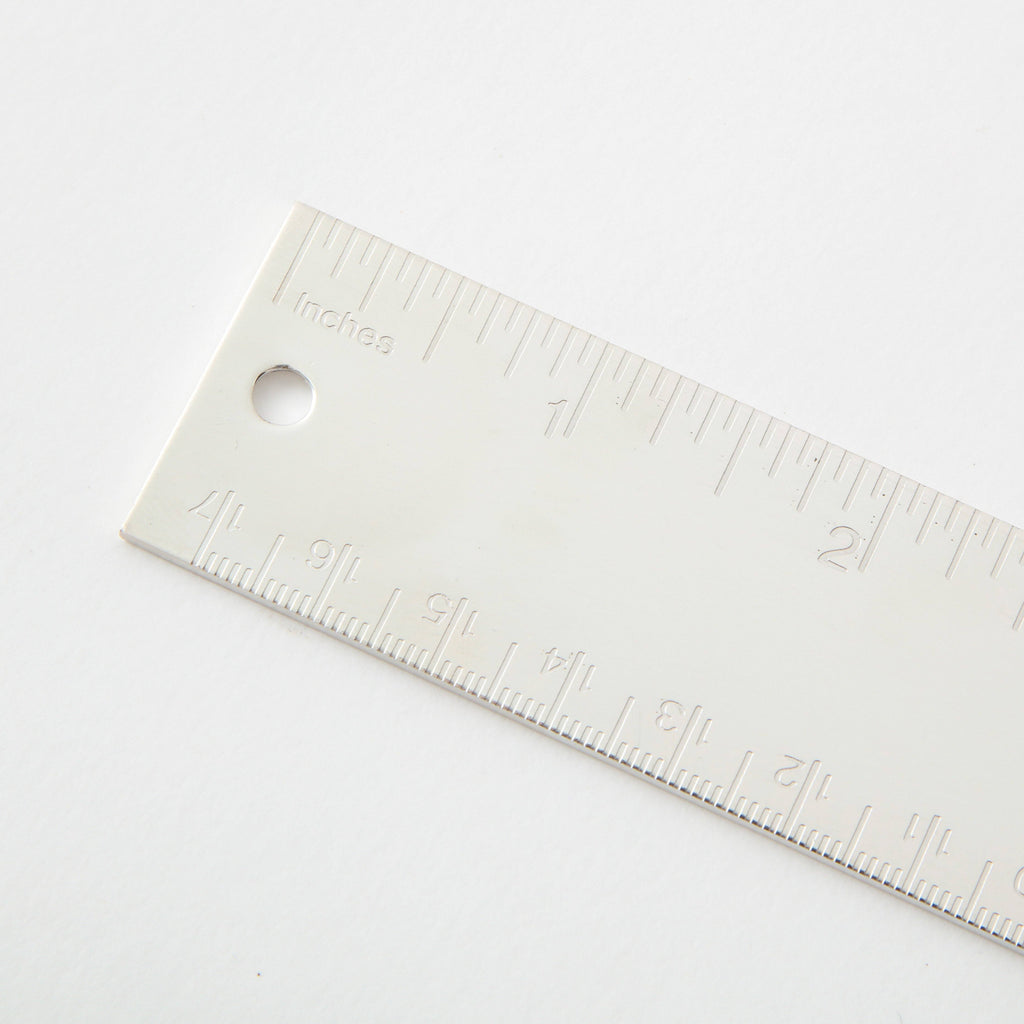 Thin Meter Ruler SILVER PLATED METRIC RULER | FOUND | MARKED