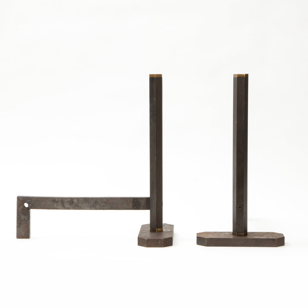 TOBIA SCARPA | ANDIRONS Vintage FOUND | MARKED